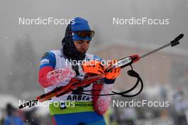 29.01.2022, Arber, Germany (GER): Nikita Porshnev (RUS) - IBU Open European Championships Biathlon, pursuit men, Arber (GER). www.nordicfocus.com. © Deubert/NordicFocus. Every downloaded picture is fee-liable.