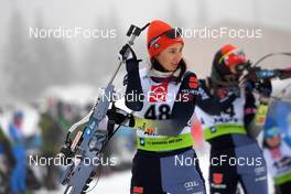 29.01.2022, Arber, Germany (GER): Juliane Fruehwirt (GER) - IBU Open European Championships Biathlon, pursuit women, Arber (GER). www.nordicfocus.com. © Deubert/NordicFocus. Every downloaded picture is fee-liable.