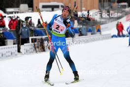 30.01.2022, Arber, Germany (GER): Emilien Claude (FRA) - IBU Open European Championships Biathlon, single mixed relay, Arber (GER). www.nordicfocus.com. © Deubert/NordicFocus. Every downloaded picture is fee-liable.