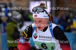 30.01.2022, Arber, Germany (GER): Karoline Erdal (NOR) - IBU Open European Championships Biathlon, single mixed relay, Arber (GER). www.nordicfocus.com. © Deubert/NordicFocus. Every downloaded picture is fee-liable.