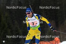 30.01.2022, Arber, Germany (GER): Gabriel Stegmayr (SWE) - IBU Open European Championships Biathlon, single mixed relay, Arber (GER). www.nordicfocus.com. © Deubert/NordicFocus. Every downloaded picture is fee-liable.