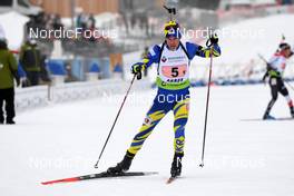 30.01.2022, Arber, Germany (GER): Denys Nasyko (UKR) - IBU Open European Championships Biathlon, single mixed relay, Arber (GER). www.nordicfocus.com. © Deubert/NordicFocus. Every downloaded picture is fee-liable.