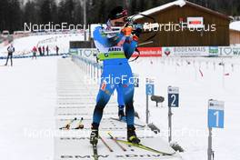 30.01.2022, Arber, Germany (GER): Emilien Claude (FRA) - IBU Open European Championships Biathlon, single mixed relay, Arber (GER). www.nordicfocus.com. © Deubert/NordicFocus. Every downloaded picture is fee-liable.