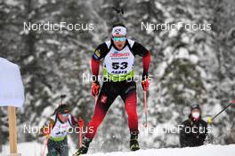 28.01.2022, Arber, Germany (GER): Sverre Dahlen Aspenes (NOR) - IBU Open European Championships Biathlon, sprint men, Arber (GER). www.nordicfocus.com. © Deubert/NordicFocus. Every downloaded picture is fee-liable.
