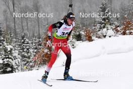 28.01.2022, Arber, Germany (GER): Lucas Pitzer (AUT) - IBU Open European Championships Biathlon, sprint men, Arber (GER). www.nordicfocus.com. © Deubert/NordicFocus. Every downloaded picture is fee-liable.