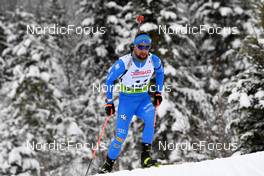 28.01.2022, Arber, Germany (GER): Patrick Braunhofer (ITA) - IBU Open European Championships Biathlon, sprint men, Arber (GER). www.nordicfocus.com. © Deubert/NordicFocus. Every downloaded picture is fee-liable.
