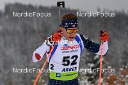 28.01.2022, Arber, Germany (GER): Max Durtschi (USA) - IBU Open European Championships Biathlon, sprint men, Arber (GER). www.nordicfocus.com. © Deubert/NordicFocus. Every downloaded picture is fee-liable.