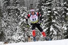 28.01.2022, Arber, Germany (GER): Aidan Millar (CAN) - IBU Open European Championships Biathlon, sprint men, Arber (GER). www.nordicfocus.com. © Deubert/NordicFocus. Every downloaded picture is fee-liable.