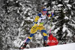 28.01.2022, Arber, Germany (GER): Felicia Lindqvist (SWE) - IBU Open European Championships Biathlon, sprint women, Arber (GER). www.nordicfocus.com. © Deubert/NordicFocus. Every downloaded picture is fee-liable.
