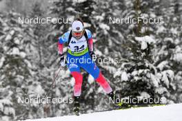 28.01.2022, Arber, Germany (GER): Victoria Slivko (RUS) - IBU Open European Championships Biathlon, sprint women, Arber (GER). www.nordicfocus.com. © Deubert/NordicFocus. Every downloaded picture is fee-liable.