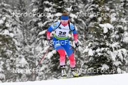 28.01.2022, Arber, Germany (GER): Evgeniia Burtasova (RUS) - IBU Open European Championships Biathlon, sprint women, Arber (GER). www.nordicfocus.com. © Deubert/NordicFocus. Every downloaded picture is fee-liable.