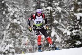 28.01.2022, Arber, Germany (GER): Darya Sepandj (CAN) - IBU Open European Championships Biathlon, sprint women, Arber (GER). www.nordicfocus.com. © Deubert/NordicFocus. Every downloaded picture is fee-liable.
