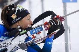 25.01.2022, Arber, Germany (GER): Camille Bened (FRA) - IBU Open European Championships Biathlon, training, Arber (GER). www.nordicfocus.com. © Manzoni/NordicFocus. Every downloaded picture is fee-liable.