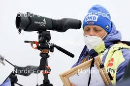 25.01.2022, Arber, Germany (GER): Peter Sendel (GER) - IBU Open European Championships Biathlon, training, Arber (GER). www.nordicfocus.com. © Manzoni/NordicFocus. Every downloaded picture is fee-liable.