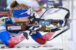25.01.2022, Arber, Germany (GER): Evgeniya Burtasova (RUS) - IBU Open European Championships Biathlon, training, Arber (GER). www.nordicfocus.com. © Manzoni/NordicFocus. Every downloaded picture is fee-liable.