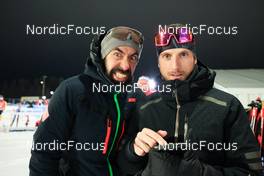 29.11.2022, Kontiolahti, Finland (FIN): Simon Caprini (FRA), Rossignol Race service, Clement Maillet (FRA), Rossignol Race service (l-r) - IBU World Cup Biathlon, individual men, Kontiolahti (FIN). www.nordicfocus.com. © Manzoni/NordicFocus. Every downloaded picture is fee-liable.