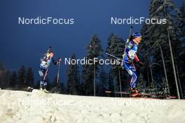 30.11.2022, Kontiolahti, Finland (FIN): Emilie Aagheim Kalkenberg (NOR), Anais Chevalier-Bouchet (FRA), (l-r) - IBU World Cup Biathlon, individual women, Kontiolahti (FIN). www.nordicfocus.com. © Manzoni/NordicFocus. Every downloaded picture is fee-liable.