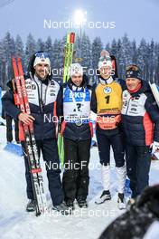 04.12.2022, Kontiolahti, Finland (FIN): Sturla Holm Laegreid (NOR), Johannes Thingnes Boe (NOR), (l-r) - IBU World Cup Biathlon, pursuit men, Kontiolahti (FIN). www.nordicfocus.com. © Manzoni/NordicFocus. Every downloaded picture is fee-liable.