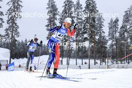 04.12.2022, Kontiolahti, Finland (FIN): Campbell Wright (NZL), Antonin Guigonnat (FRA), (l-r) - IBU World Cup Biathlon, pursuit men, Kontiolahti (FIN). www.nordicfocus.com. © Manzoni/NordicFocus. Every downloaded picture is fee-liable.