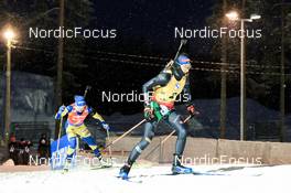 04.12.2022, Kontiolahti, Finland (FIN): Linn Persson (SWE), Lisa Vittozzi (ITA), (l-r) - IBU World Cup Biathlon, pursuit women, Kontiolahti (FIN). www.nordicfocus.com. © Manzoni/NordicFocus. Every downloaded picture is fee-liable.