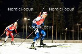 04.12.2022, Kontiolahti, Finland (FIN): Julia Schwaiger (AUT), Nastassia Kinnunen (FIN), (l-r) - IBU World Cup Biathlon, pursuit women, Kontiolahti (FIN). www.nordicfocus.com. © Manzoni/NordicFocus. Every downloaded picture is fee-liable.