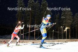 04.12.2022, Kontiolahti, Finland (FIN): Emma Lunder (CAN), Elvira Oeberg (SWE), (l-r) - IBU World Cup Biathlon, pursuit women, Kontiolahti (FIN). www.nordicfocus.com. © Manzoni/NordicFocus. Every downloaded picture is fee-liable.