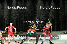 04.12.2022, Kontiolahti, Finland (FIN): Emma Lunder (CAN), Lisa Vittozzi (ITA), Lisa Theresa Hauser (AUT), (l-r) - IBU World Cup Biathlon, pursuit women, Kontiolahti (FIN). www.nordicfocus.com. © Manzoni/NordicFocus. Every downloaded picture is fee-liable.
