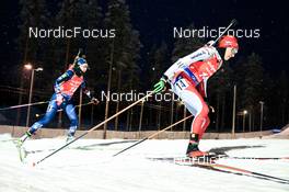 04.12.2022, Kontiolahti, Finland (FIN): Emilie Aagheim Kalkenberg (NOR), Aita Gasparin (SUI), (l-r) - IBU World Cup Biathlon, pursuit women, Kontiolahti (FIN). www.nordicfocus.com. © Manzoni/NordicFocus. Every downloaded picture is fee-liable.