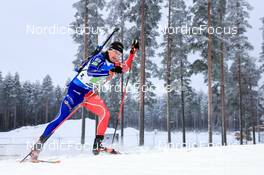 01.12.2022, Kontiolahti, Finland (FIN): Fabien Claude (FRA) - IBU World Cup Biathlon, relay men, Kontiolahti (FIN). www.nordicfocus.com. © Manzoni/NordicFocus. Every downloaded picture is fee-liable.