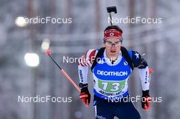 01.12.2022, Kontiolahti, Finland (FIN): Sean Doherty (USA) - IBU World Cup Biathlon, relay men, Kontiolahti (FIN). www.nordicfocus.com. © Manzoni/NordicFocus. Every downloaded picture is fee-liable.