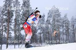 01.12.2022, Kontiolahti, Finland (FIN): Jules Burnotte (CAN) - IBU World Cup Biathlon, relay men, Kontiolahti (FIN). www.nordicfocus.com. © Manzoni/NordicFocus. Every downloaded picture is fee-liable.