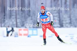 01.12.2022, Kontiolahti, Finland (FIN): Joscha Burkhalter (SUI) - IBU World Cup Biathlon, relay men, Kontiolahti (FIN). www.nordicfocus.com. © Manzoni/NordicFocus. Every downloaded picture is fee-liable.
