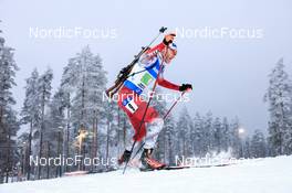 01.12.2022, Kontiolahti, Finland (FIN): Simon Eder (AUT) - IBU World Cup Biathlon, relay men, Kontiolahti (FIN). www.nordicfocus.com. © Manzoni/NordicFocus. Every downloaded picture is fee-liable.