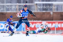 01.12.2022, Kontiolahti, Finland (FIN): Jake Brown (USA) - IBU World Cup Biathlon, relay men, Kontiolahti (FIN). www.nordicfocus.com. © Manzoni/NordicFocus. Every downloaded picture is fee-liable.