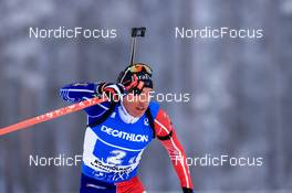 01.12.2022, Kontiolahti, Finland (FIN): Quentin Fillon Maillet (FRA) - IBU World Cup Biathlon, relay men, Kontiolahti (FIN). www.nordicfocus.com. © Manzoni/NordicFocus. Every downloaded picture is fee-liable.