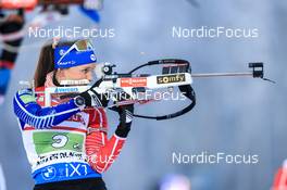 01.12.2022, Kontiolahti, Finland (FIN): Anais Chevalier-Bouchet (FRA) - IBU World Cup Biathlon, relay women, Kontiolahti (FIN). www.nordicfocus.com. © Manzoni/NordicFocus. Every downloaded picture is fee-liable.
