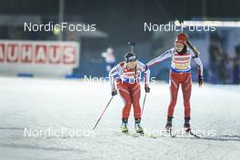 01.12.2022, Kontiolahti, Finland (FIN): Lena Haecki-Gross (SUI), Aita Gasparin (SUI), (l-r) - IBU World Cup Biathlon, relay women, Kontiolahti (FIN). www.nordicfocus.com. © Manzoni/NordicFocus. Every downloaded picture is fee-liable.