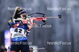 03.12.2022, Kontiolahti, Finland (FIN): Emilie Aagheim Kalkenberg (NOR) - IBU World Cup Biathlon, sprint women, Kontiolahti (FIN). www.nordicfocus.com. © Manzoni/NordicFocus. Every downloaded picture is fee-liable.