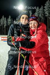 03.12.2022, Kontiolahti, Finland (FIN): Rebecca Passler (ITA), Lea Meier (SUI), (l-r) - IBU World Cup Biathlon, sprint women, Kontiolahti (FIN). www.nordicfocus.com. © Manzoni/NordicFocus. Every downloaded picture is fee-liable.