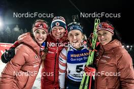 03.12.2022, Kontiolahti, Finland (FIN): Deedra Irwin (USA), Chloe Levins (USA), Joanne Reid (USA), (l-r) - IBU World Cup Biathlon, sprint women, Kontiolahti (FIN). www.nordicfocus.com. © Manzoni/NordicFocus. Every downloaded picture is fee-liable.
