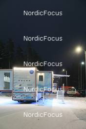 26.11.2022, Kontiolahti, Finland (FIN): Event Feature: Swedish Team truck - IBU World Cup Biathlon, training, Kontiolahti (FIN). www.nordicfocus.com. © Manzoni/NordicFocus. Every downloaded picture is fee-liable.