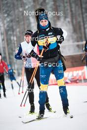 28.11.2022, Kontiolahti, Finland (FIN): Martin Ponsiluoma (SWE), Quentin Fillon Maillet (FRA), (l-r) - IBU World Cup Biathlon, training, Kontiolahti (FIN). www.nordicfocus.com. © Osula/NordicFocus. Every downloaded picture is fee-liable.