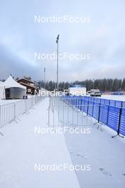 26.11.2022, Kontiolahti, Finland (FIN): Event Feature: Overview over the mixed zone - IBU World Cup Biathlon, training, Kontiolahti (FIN). www.nordicfocus.com. © Manzoni/NordicFocus. Every downloaded picture is fee-liable.