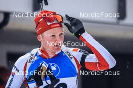 11.12.2022, Hochfilzen, Austria (AUT): Sebastian Stalder (SUI) -  IBU World Cup Biathlon, pursuit men, Hochfilzen (AUT). www.nordicfocus.com. © Manzoni/NordicFocus. Every downloaded picture is fee-liable.
