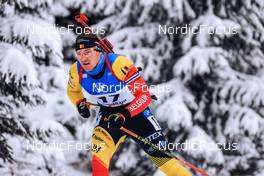 11.12.2022, Hochfilzen, Austria (AUT): Florent Claude (BEL) -  IBU World Cup Biathlon, pursuit men, Hochfilzen (AUT). www.nordicfocus.com. © Manzoni/NordicFocus. Every downloaded picture is fee-liable.