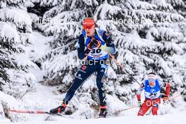 11.12.2022, Hochfilzen, Austria (AUT): Roman Rees (GER), Felix Leitner (AUT) -  IBU World Cup Biathlon, pursuit men, Hochfilzen (AUT). www.nordicfocus.com. © Manzoni/NordicFocus. Every downloaded picture is fee-liable.