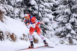 11.12.2022, Hochfilzen, Austria (AUT): Christian Gow (CAN) -  IBU World Cup Biathlon, pursuit men, Hochfilzen (AUT). www.nordicfocus.com. © Manzoni/NordicFocus. Every downloaded picture is fee-liable.
