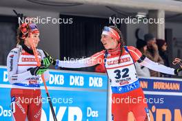 10.12.2022, Hochfilzen, Austria (AUT): Aita Gasparin (SUI), Nadia Moser (CAN), (l-r) -  IBU World Cup Biathlon, pursuit women, Hochfilzen (AUT). www.nordicfocus.com. © Manzoni/NordicFocus. Every downloaded picture is fee-liable.