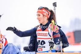 10.12.2022, Hochfilzen, Austria (AUT): Juliane Fruehwirt (GER) -  IBU World Cup Biathlon, pursuit women, Hochfilzen (AUT). www.nordicfocus.com. © Manzoni/NordicFocus. Every downloaded picture is fee-liable.
