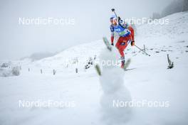 10.12.2022, Hochfilzen, Austria (AUT): Simon Eder (AUT) -  IBU World Cup Biathlon, relay men, Hochfilzen (AUT). www.nordicfocus.com. © Manzoni/NordicFocus. Every downloaded picture is fee-liable.